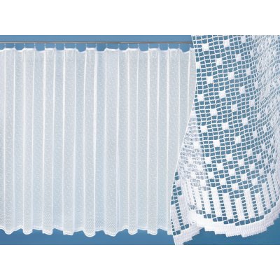 Žakárová záclona - čtverečky - vzor 66275 - 250 cm – Zboží Mobilmania