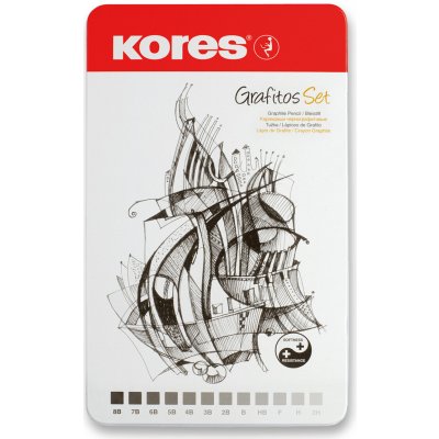 Kores Grafitos 8B-2H 92162 12 ks – Zboží Živě