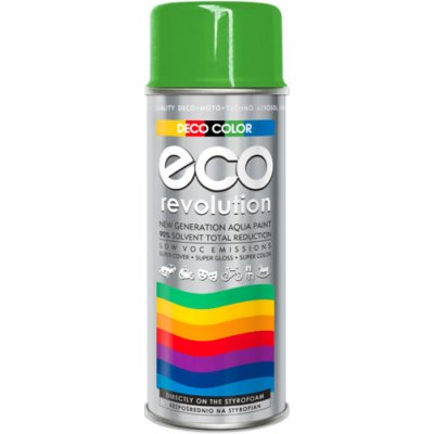 DecoColor Barva ve spreji ECO lesklá, RAL 6018 zelená, 400 ml – Zbozi.Blesk.cz