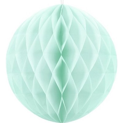 Papírová koule tyrkysová 20 cm – Zboží Mobilmania