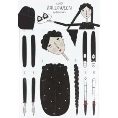 Halloweenská vystřihovánka čarodějka – Hledejceny.cz