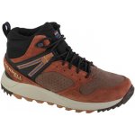 Merrell kotníkové Wildwood Sneaker Mid WP hnědé – Zboží Dáma
