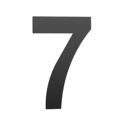 Cobra Číslice na dveře 15 cm černá - fasádní Varianta: Sedmička – Sleviste.cz