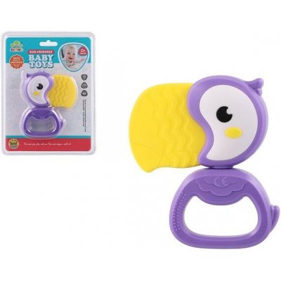 Teddies Chrastítko tukan plast 9x11cm – Zboží Mobilmania