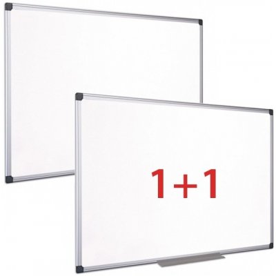 B2B Partner Bílá popisovací tabule na zeď, magnetická, 1200 x 900 mm, 1+1 ZDARMA – Zboží Mobilmania