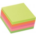 Kostka samolepicí 75x75 mm, 450 lístků, neonové barvy – Hledejceny.cz