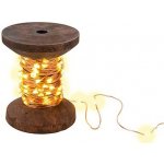 goobay Dekorační světelný řetěz na dřevěné cívce 100x LED USB 60341 40.92.0575 – Hledejceny.cz