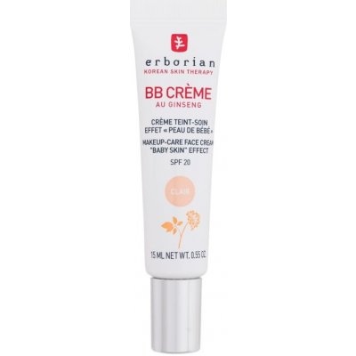 Erborian BB Cream tónovací krém pro dokonalý vzhled pleti SPF20 Clair 15 ml