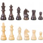 Dřevěné šachové figurky Lignum + 2 extra dámy - extra težké