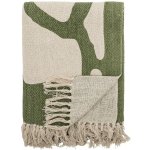 Bloomingville Přehoz z recyklované bavlny 160x130 cm DALMINE zelený – Zboží Dáma