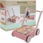 Little Dutch dřevěný vozík s kostičkami pink – Zboží Dáma