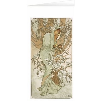 Blahopřání Alfons Mucha – Winter – Sleviste.cz