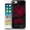 Pouzdro a kryt na mobilní telefon Apple Pouzdro Head Case Apple iPhone SE 2022 / SE 2020 Hra o trůny - Sigils Targaryen - Fire and Blood