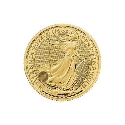 The Royal Mint zlatá mince Britannia 2024 1/4 oz