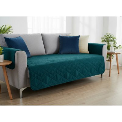 Mybesthome Přehoz na sedačku pohovku MIKKA tyrkysová 200x220 cm – Hledejceny.cz