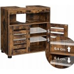 Goleto Koupelnová skříňka pod umyvadlo | hnědá – Hledejceny.cz