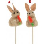 Zajíček s mrkví zápich 6cm+špejle 2 druhy – Hledejceny.cz
