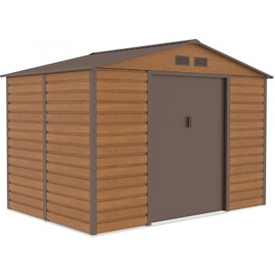 Crossheim C25028 Zahradní domek XL 277 x 195 x 200 cm, ořech – Zboží Dáma