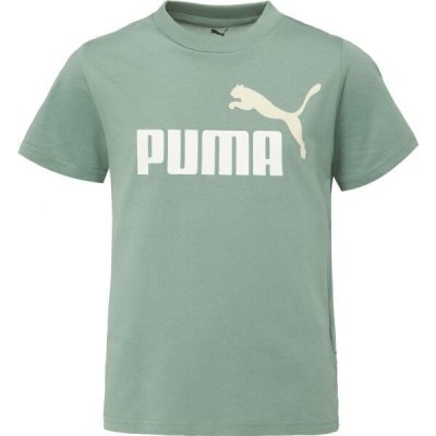 Puma ESSENTIALS 2 COLOR N0 1 LOGO TEE B Chlapecké triko zelená – Zboží Dáma