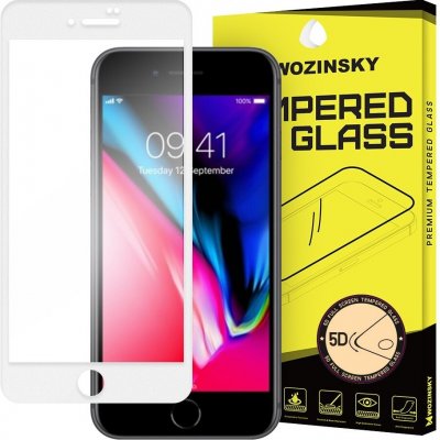 Wozinsky PRO+ super odolné tvrzené sklo 5D přes celý displej s rámem iPhone 8 Plus bílé A1-10946 – Zboží Živě