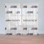 Záclony MPERFORMANCE bílý vzor: 2 ks - 150x250 cm - Sablio – Hledejceny.cz