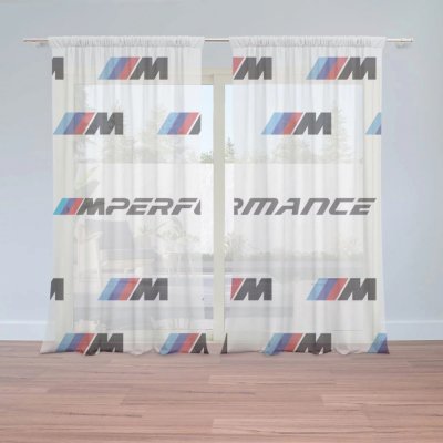 Záclony MPERFORMANCE bílý vzor: 2 ks - 150x250 cm - Sablio – Hledejceny.cz