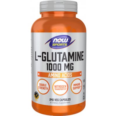 Now Foods L-Glutamin Double Strength 1000 mg 240 kapslí – Hledejceny.cz