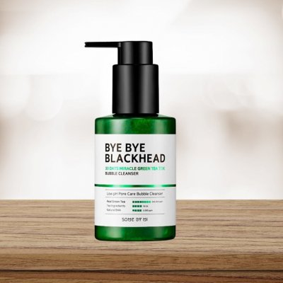 Some By Mi Bye Bye Blackhead 30 Days Miracle Green Tea Tox Bubble Cleanser 120 ml – Zboží Mobilmania