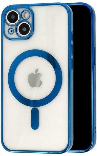 Pouzdro TopQ iPhone 13 mini Luxury MagSafe modrý