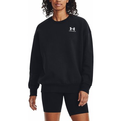 Under Armour mikina Essential Flc Os Crew 1379475 černá – Zboží Mobilmania