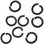 5x0,8mm Ocelové kroužky Černé - 1ks+B - 1Ks – Zboží Mobilmania