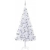 Vánoční stromek vidaXL Umělý vánoční stromek s LED osvětlením L 240 cm bílý