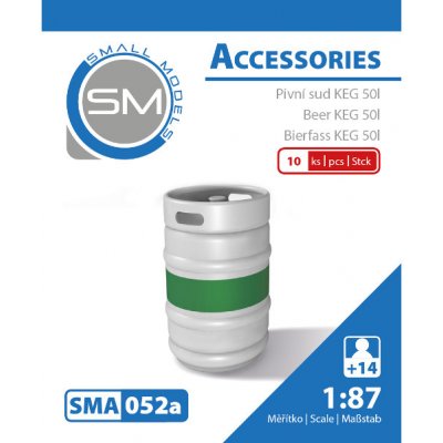 Small Models pivní sud KEG 50l 10 ks 052a – Zboží Dáma