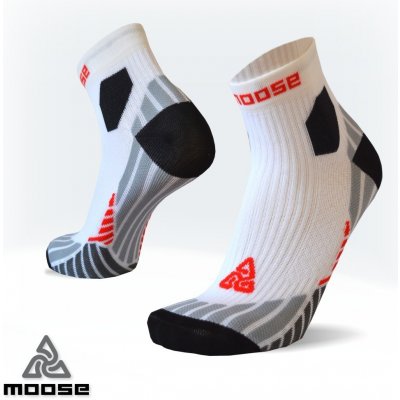 Moose ULTRAMARATHON NEW běžecké ponožky bílá – Zboží Mobilmania