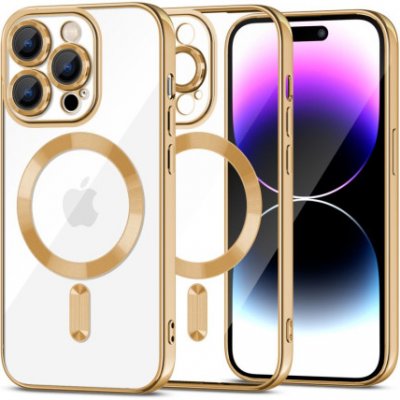 Pouzdro Tech-Protect Magshine MagSafe na iPhone 15 Pro, zlaté – Zboží Mobilmania