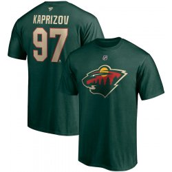 Fanatics tričko Kirill Kaprizov #97 Minnesota Wild Authentic Stack Name & Number
