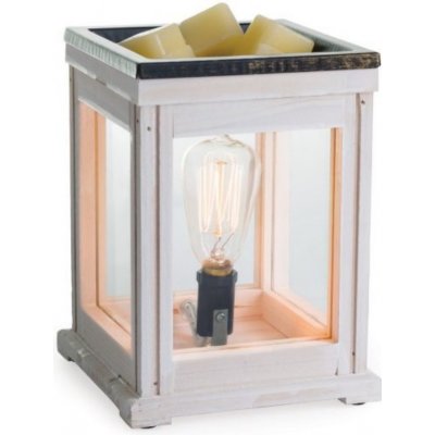 Candle Warmers Weathered Wood elektrická svítící aroma lampa Vintage Bulb Illumination – Zboží Dáma