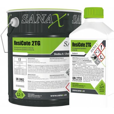 Sanax 2K transparentní epoxidový vrchní lak ResiCote 2TG 5 kg – Zboží Mobilmania