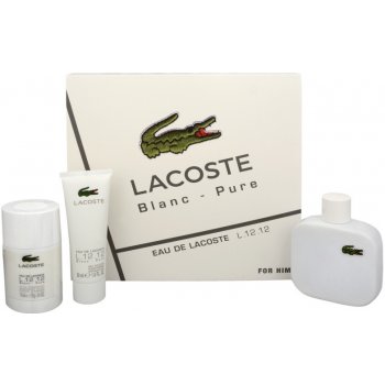 Lacoste Eau De Lacoste L.12.12 Blanc EDT 100 ml + deostick 75 ml + sprchový gel 50 ml dárková sada