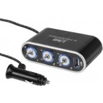 Carmotion Roztrojka do auta s vypínači ON / OFF a USB zdířkou 1000 mA - | Zboží Auto