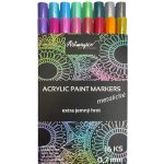 Artmagico akrylové fixy extra jemný hrot 0.7 mm metalické 16 barev – Hledejceny.cz