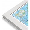 Nástěnné mapy National Geographic Skandinávie a Island - nástěnná mapa Classic 60 x 75 cm Varianta: mapa v dřevěném rámu, Provedení: Pegi bílý