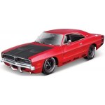 Maisto Dodge Charger R/T 1969 Červená 1:24 – Zboží Mobilmania