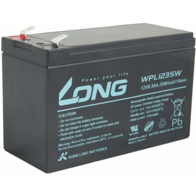 Long F2 HighRate LongLife 12V 8,5Ah WPL1235W