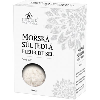 Valdemar Grešík sůl mořská jedlá Fleur de sel 100 g – Zboží Dáma