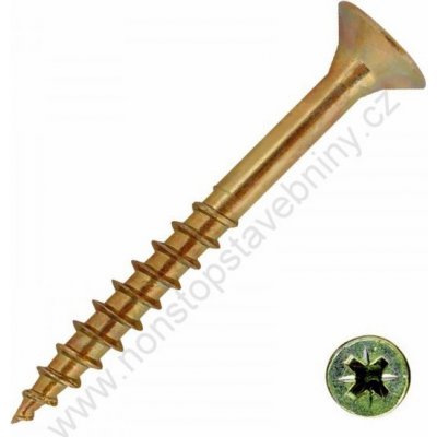 TOPKRAFT Vrut do dřeva částečný závit 6x140mm šroub (100ks/bal) – Hledejceny.cz