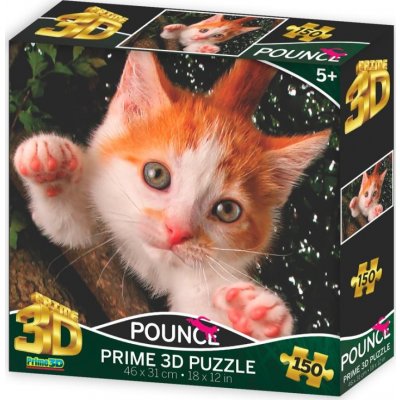 PRIME 3D Puzzle Skákající kočka: Jennifer 150 ks – Zbozi.Blesk.cz