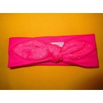 Arex ČR Čelenka s mašlí pro miminka růžová Motiv puntík – Sleviste.cz