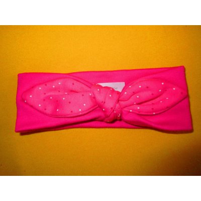 Arex ČR Čelenka s mašlí pro miminka růžová Motiv puntík – Sleviste.cz