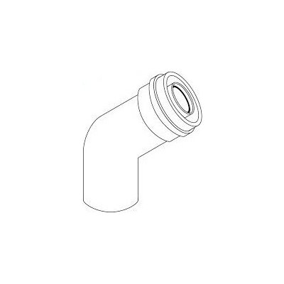 Almeva Al2 koleno 45° 80/125 mm ALBL48 – Zboží Mobilmania